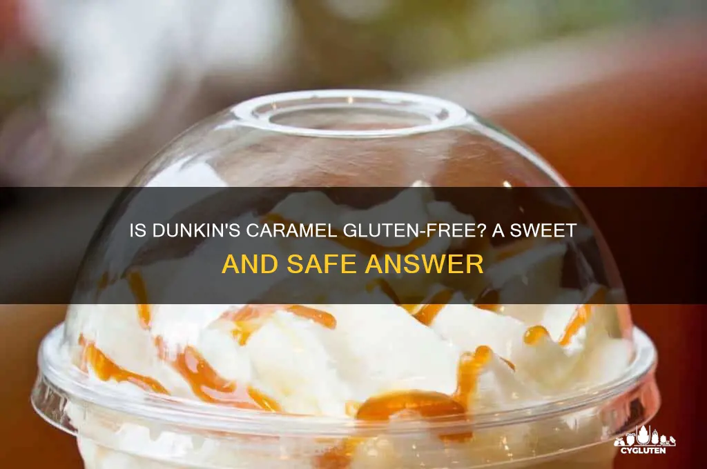 is dunkin caramel gluten free