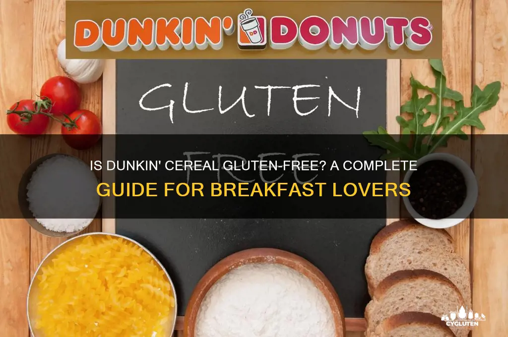 is dunkin cereal gluten free