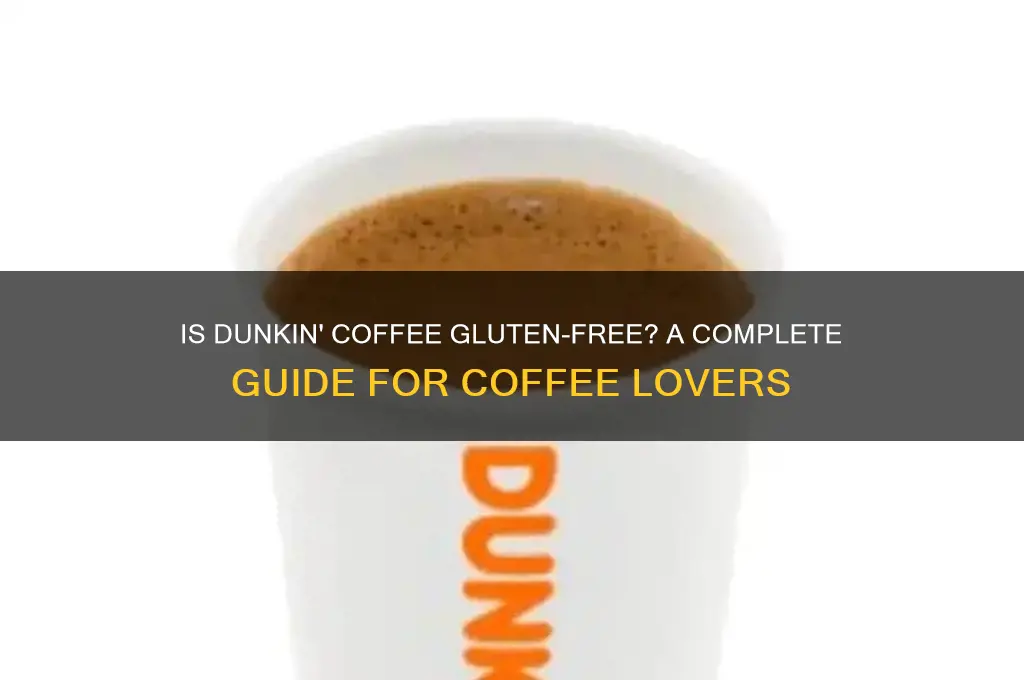 is dunkin coffee gluten free
