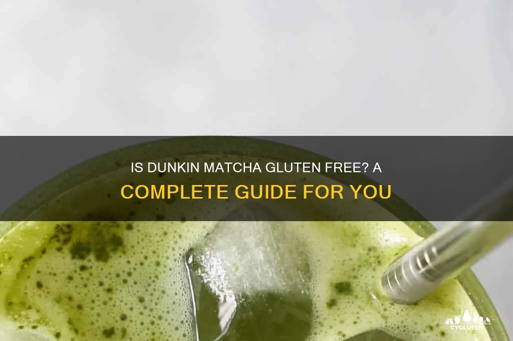 is dunkin matcha gluten free