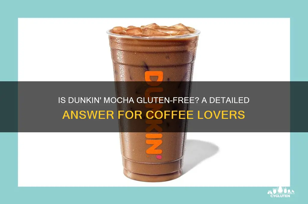 is dunkin mocha gluten free