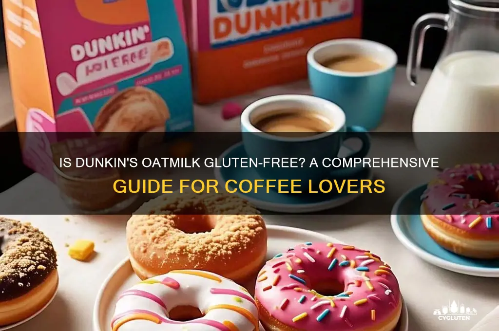 is dunkin oatmilk gluten free