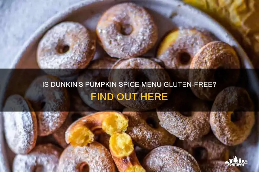 is dunkin pumpkin gluten free