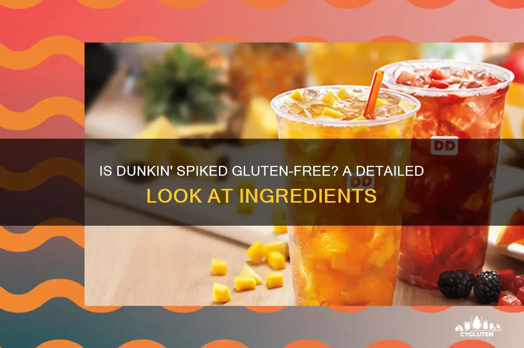 is dunkin spiked gluten free