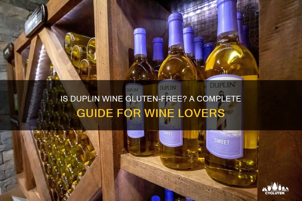is duplin wine gluten free
