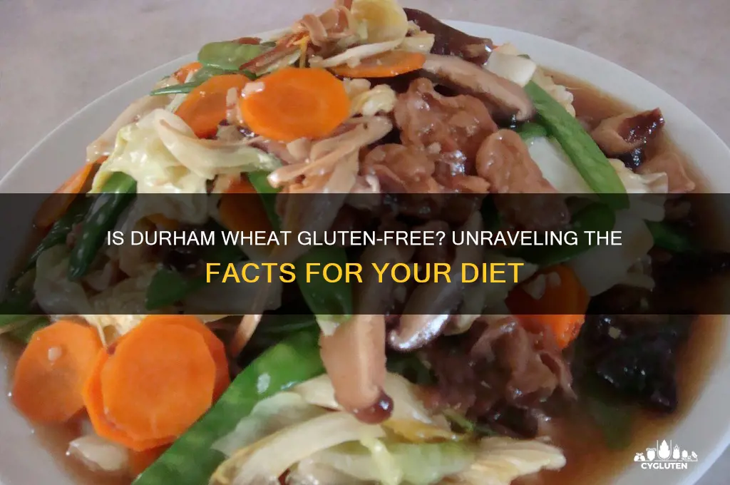 is durham wheat gluten free
