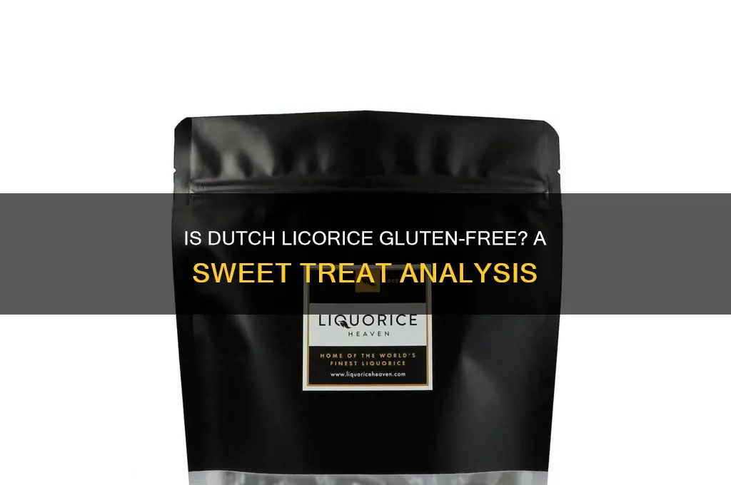 is dutch licorice gluten free