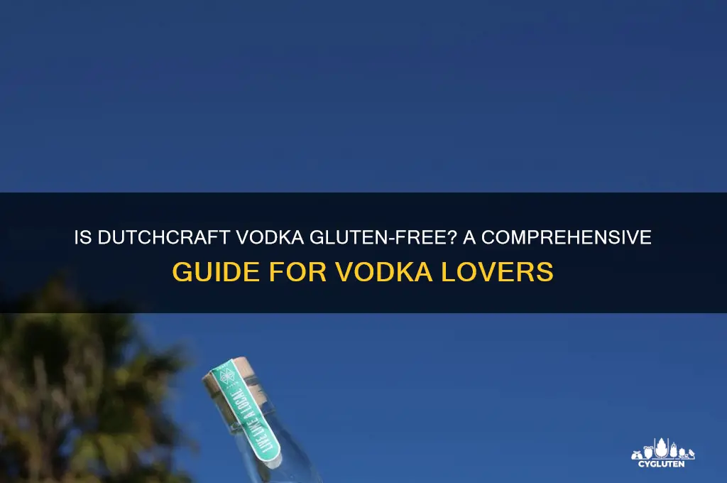 is dutchcraft vodka gluten-free