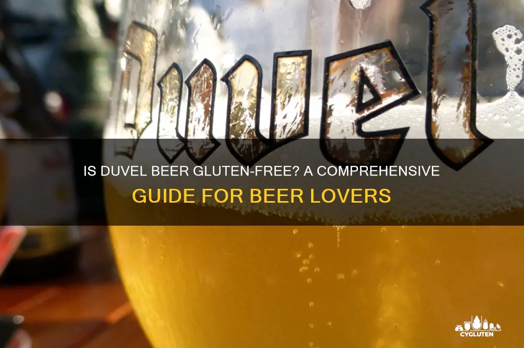 is duvel beer gluten free