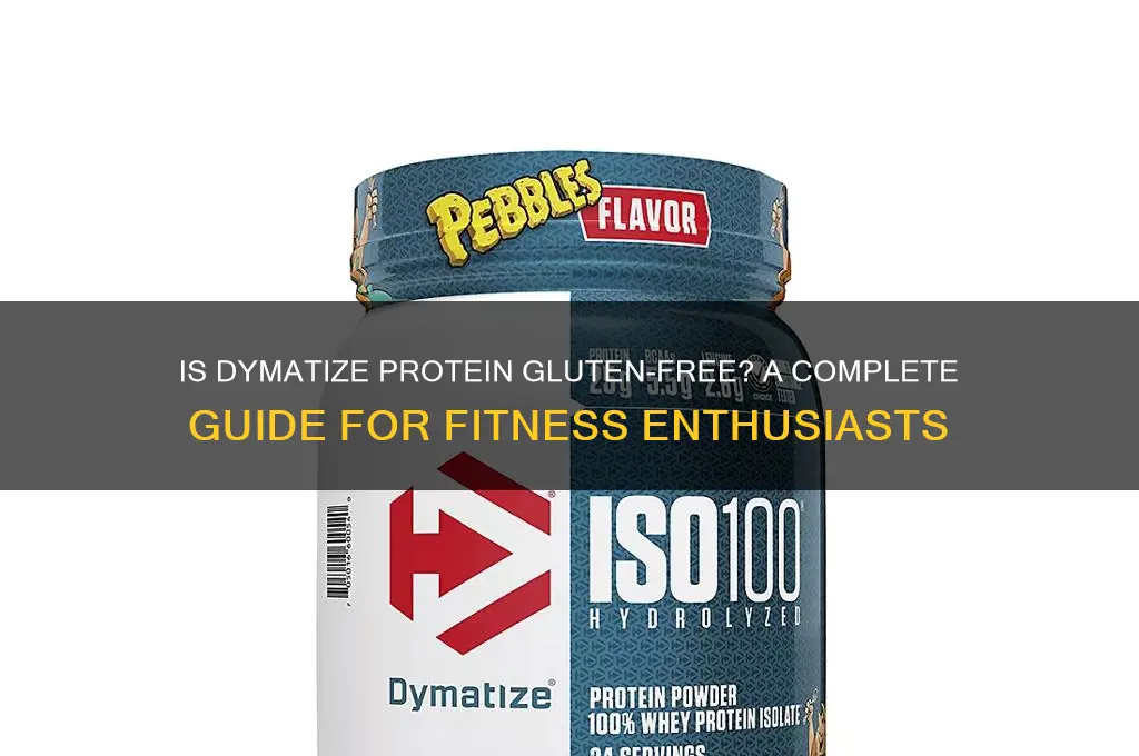 is dymatize protein gluten free