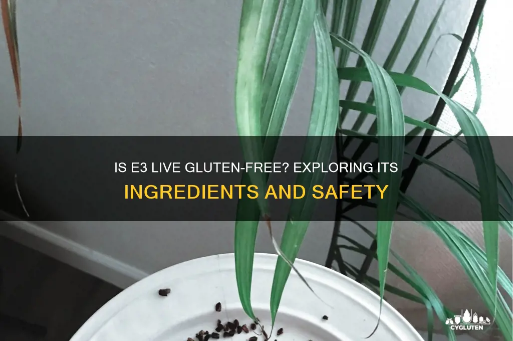 is e3 live gluten free