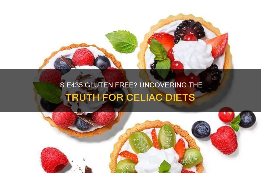 is e435 gluten free