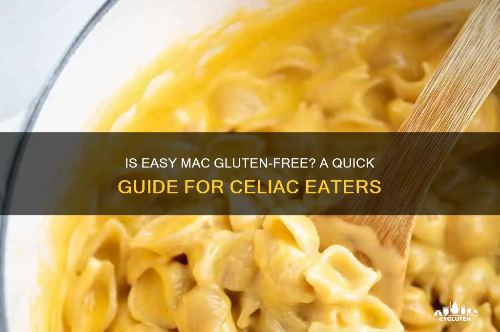 is easy mac gluten free