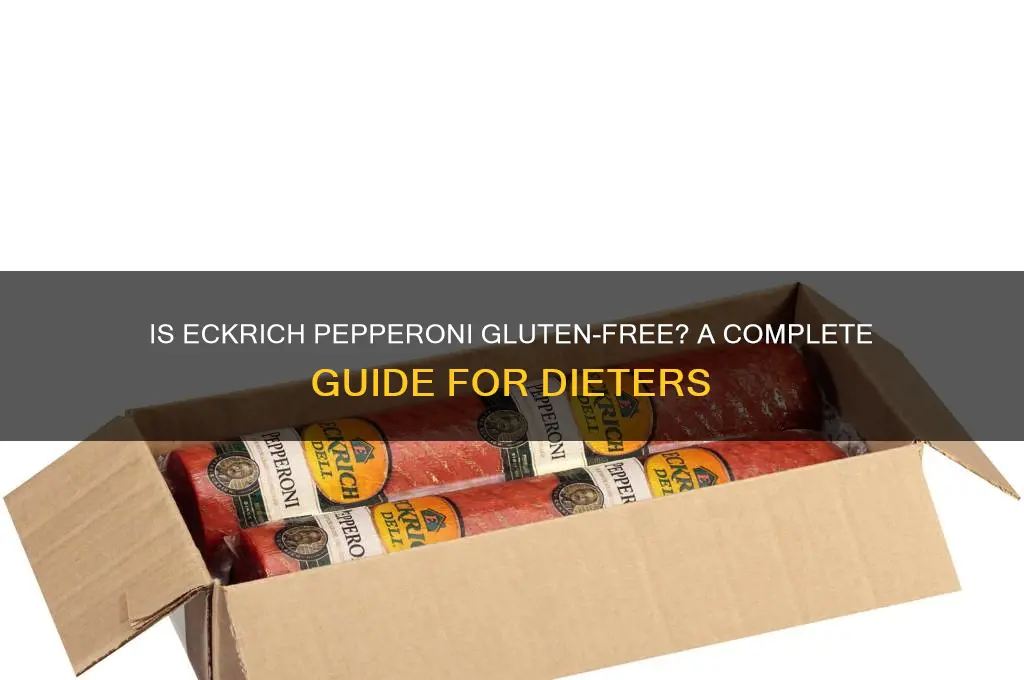 is eckrich pepperoni gluten free