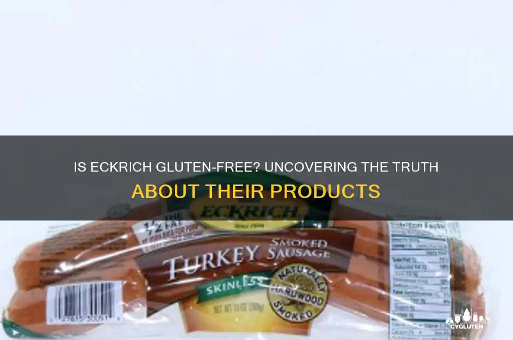 is eckridge gluten free