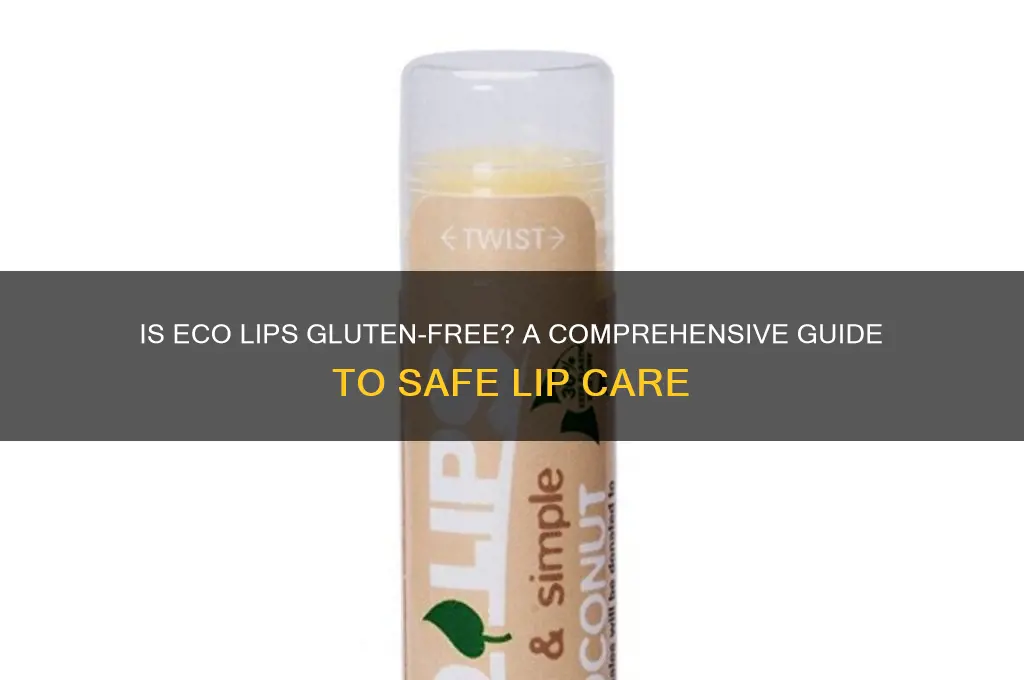 is eco lips gluten free