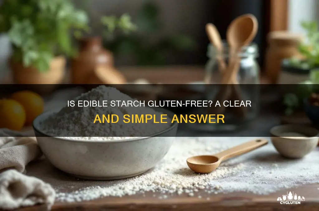 is edible starch gluten free