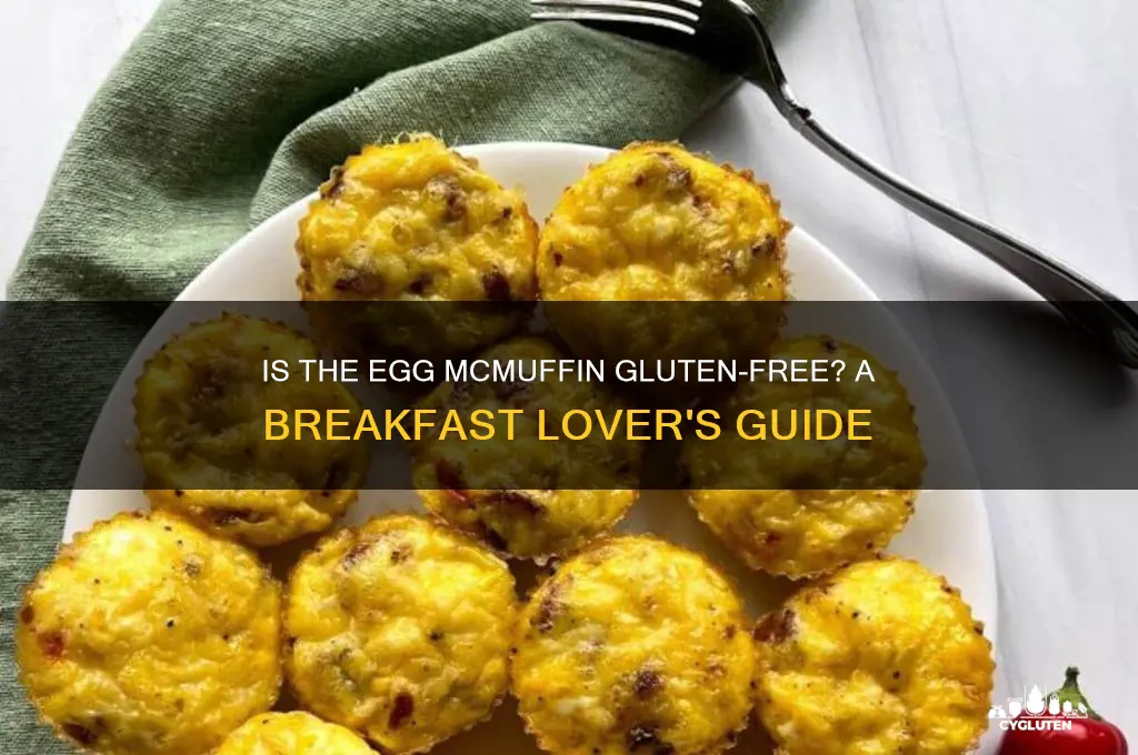 is egg mcmuffin gluten free