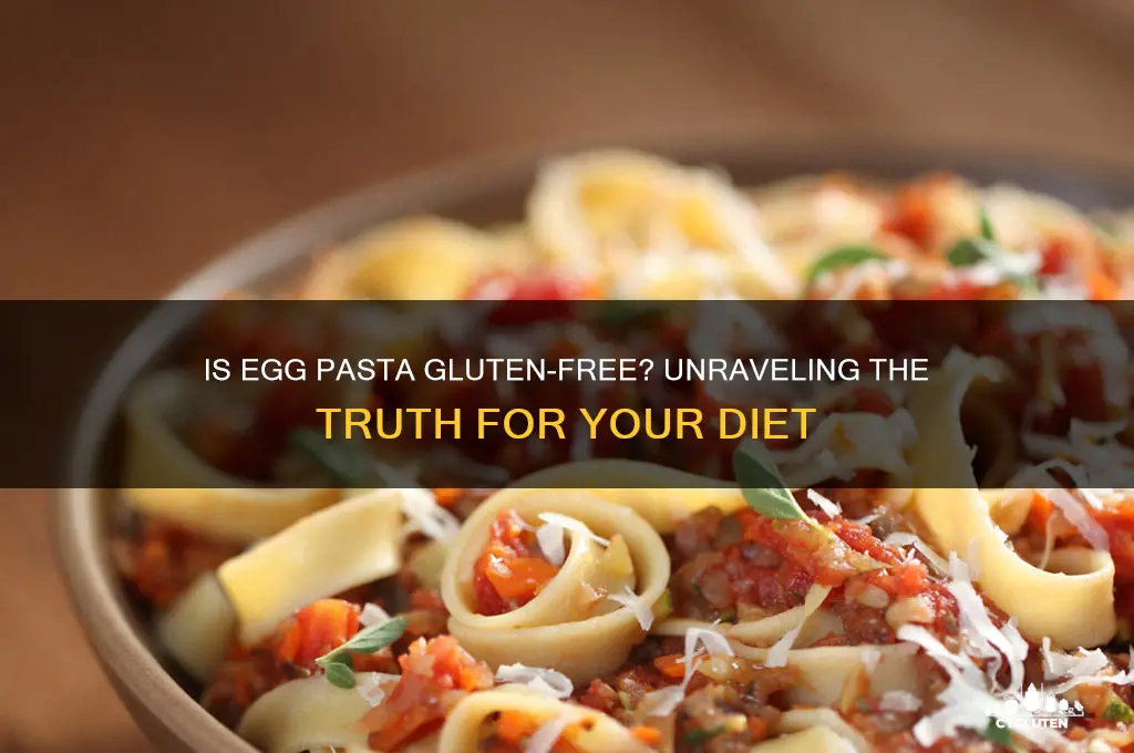 is egg pasta gluten free