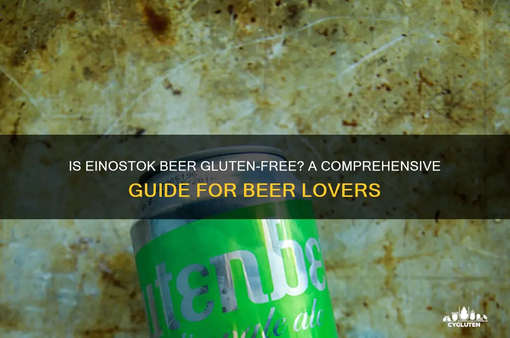 is einstok beer gluten free