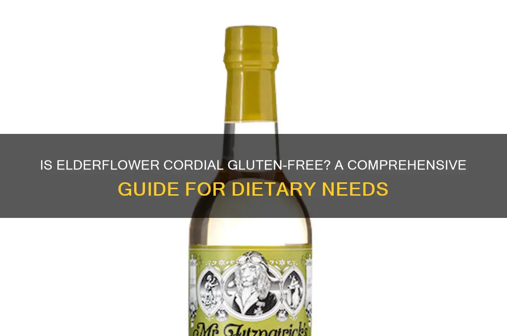 is elderflower cordial gluten free