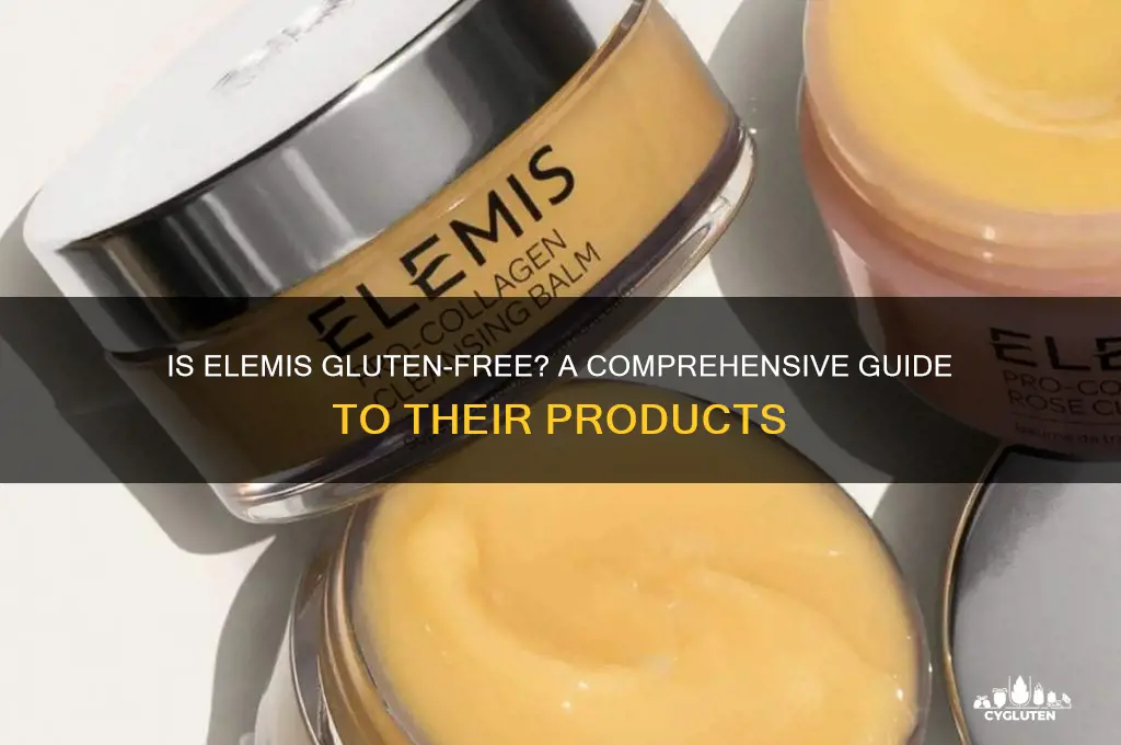 is elemis gluten free