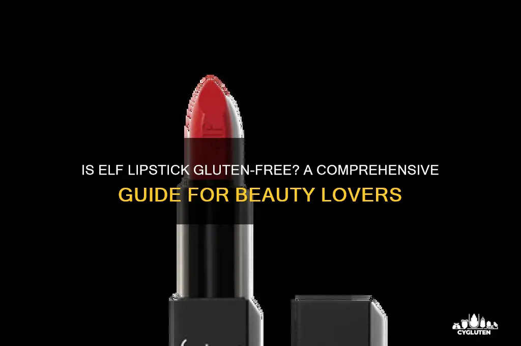 is elf lipstick gluten free