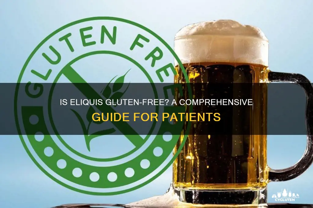 is eliquis gluten free