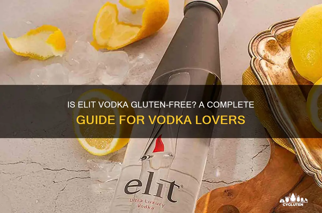 is elit vodka gluten free