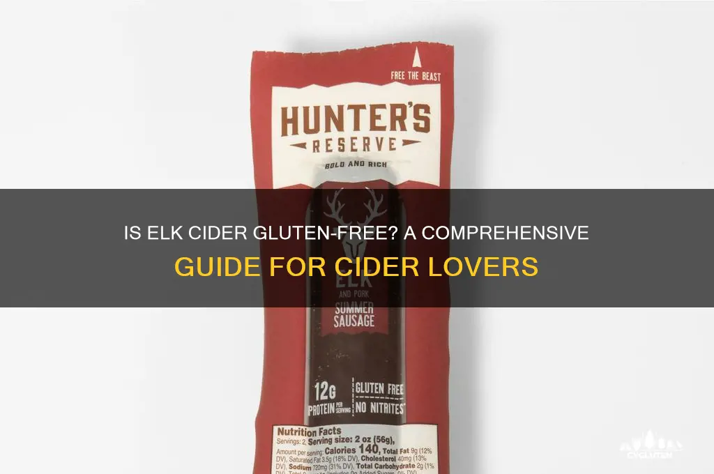 is elk cider gluten free