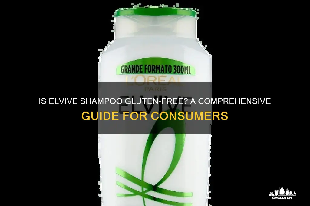is elvive shampoo gluten free
