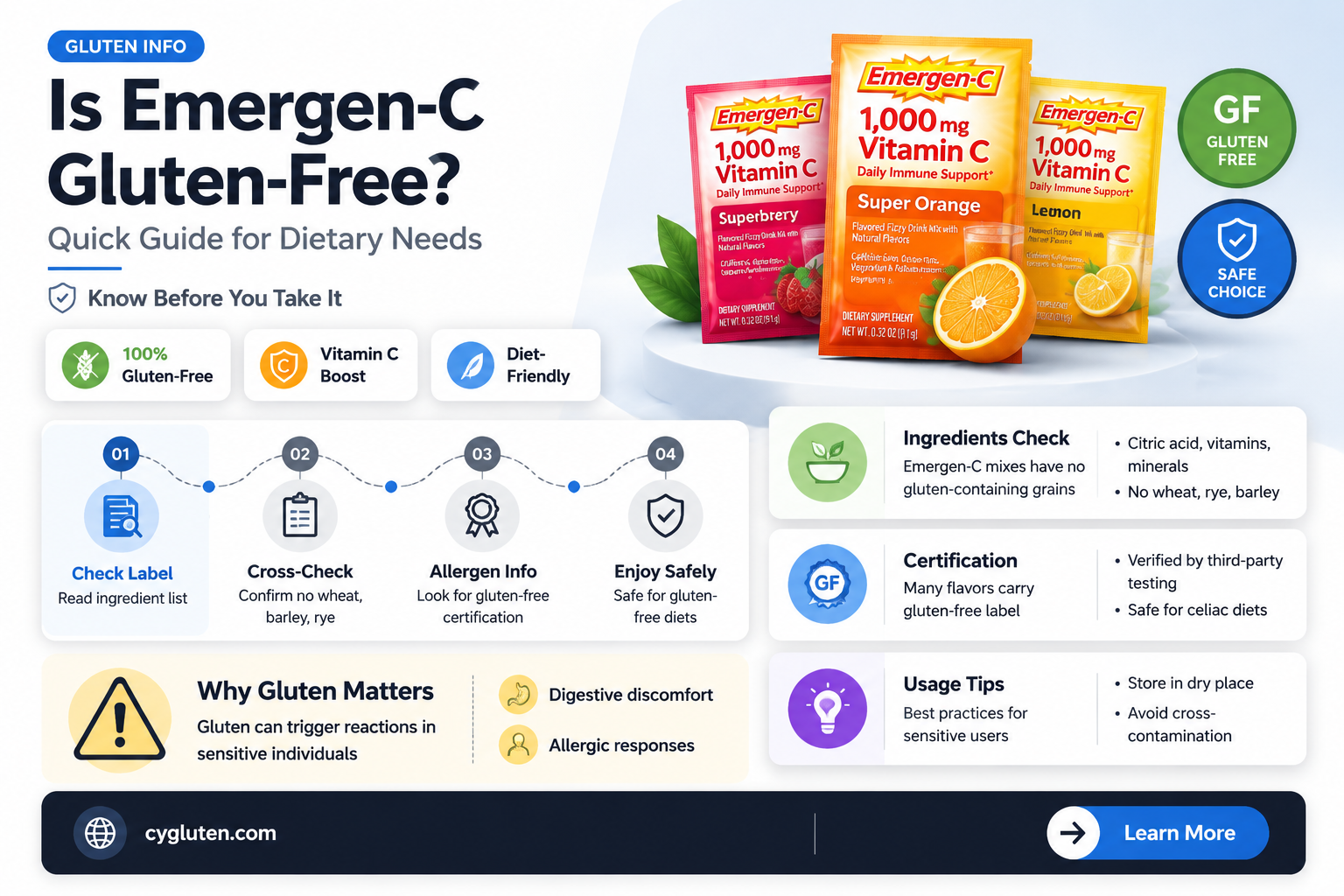 are emergen c gluten free