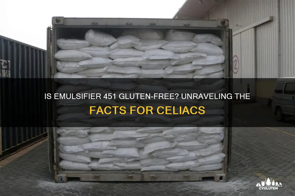 is emulsifier 451 gluten free