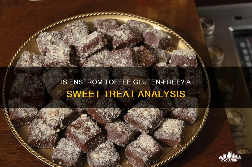 is enstrom toffee gluten free