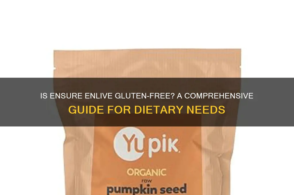 is ensure enlive gluten free