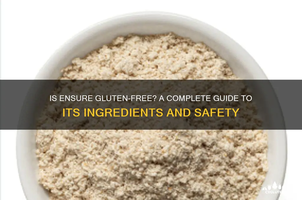 is ensure gluten-free