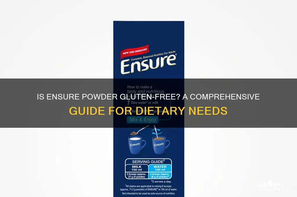 is ensure powder gluten free