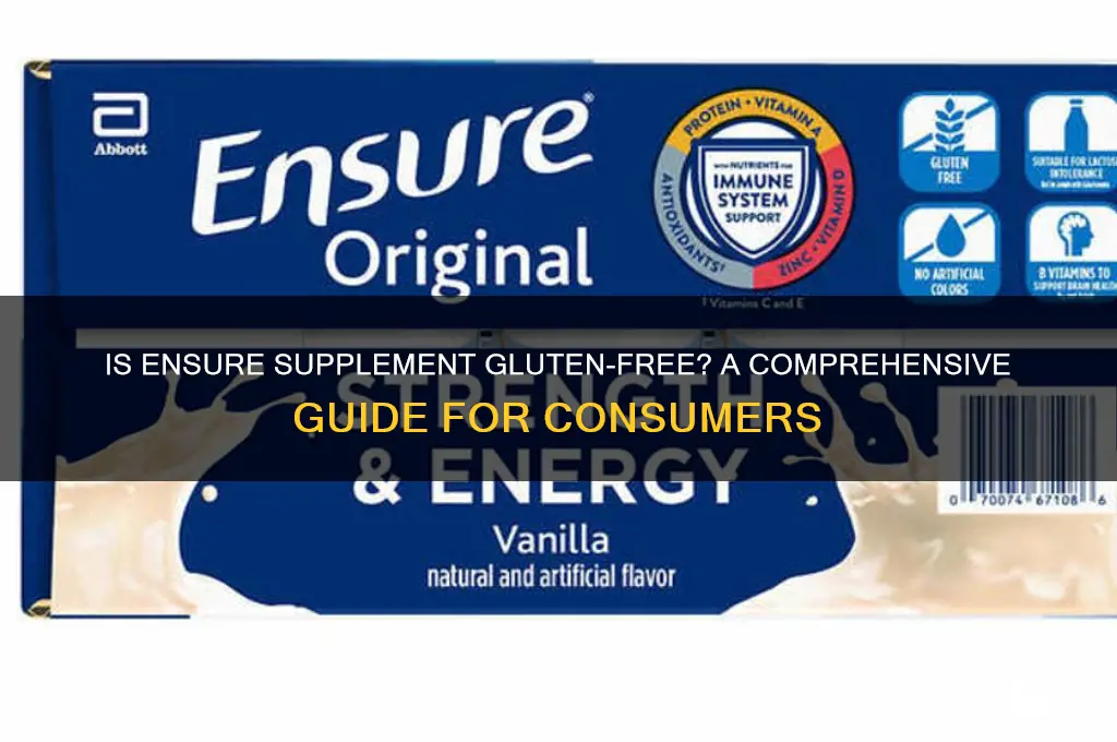 is ensure supplement gluten free