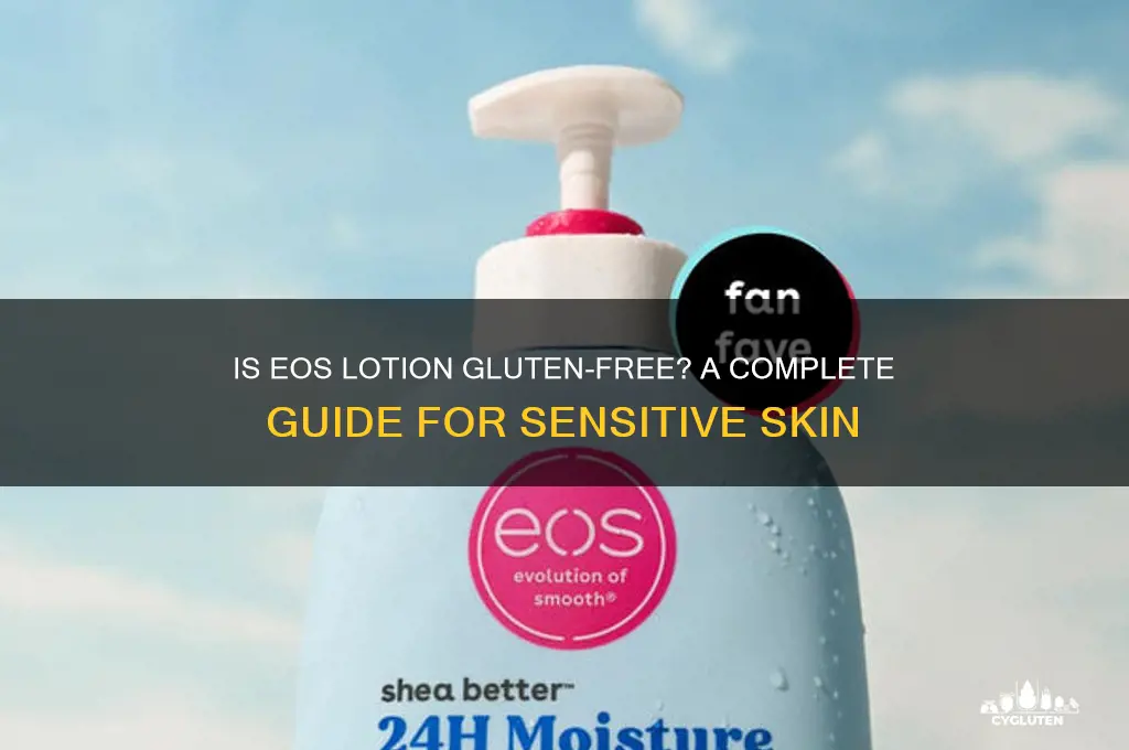 is eos lotion gluten free