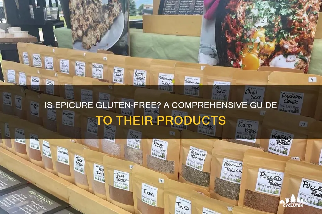 is epicure gluten free