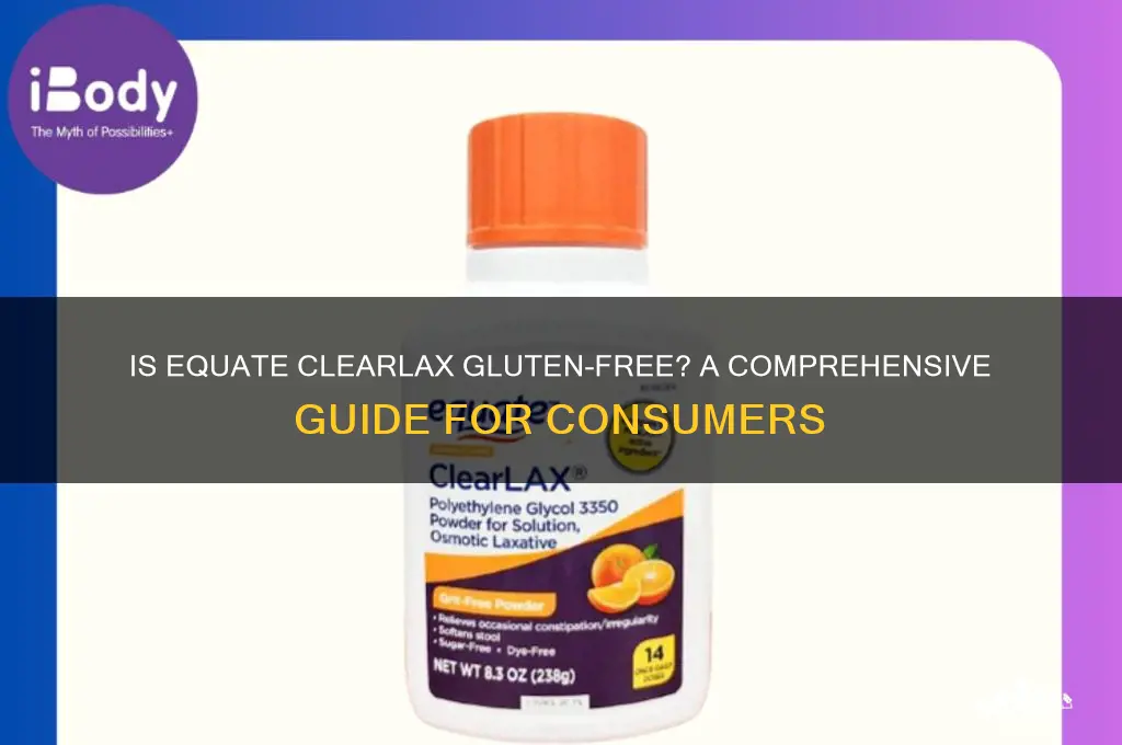 is equate clearlax gluten free