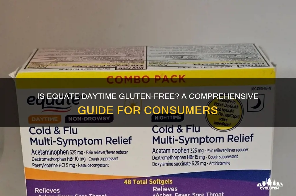is equate daytime gluten free