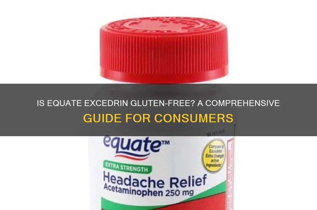 is equate excedrin gluten free