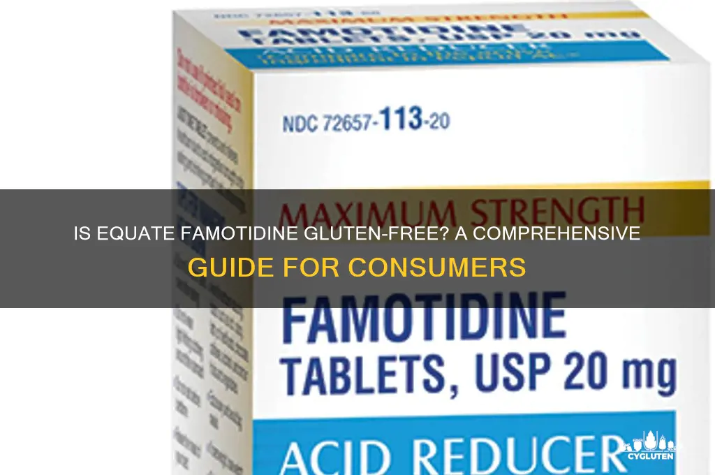 is equate famotidine gluten free