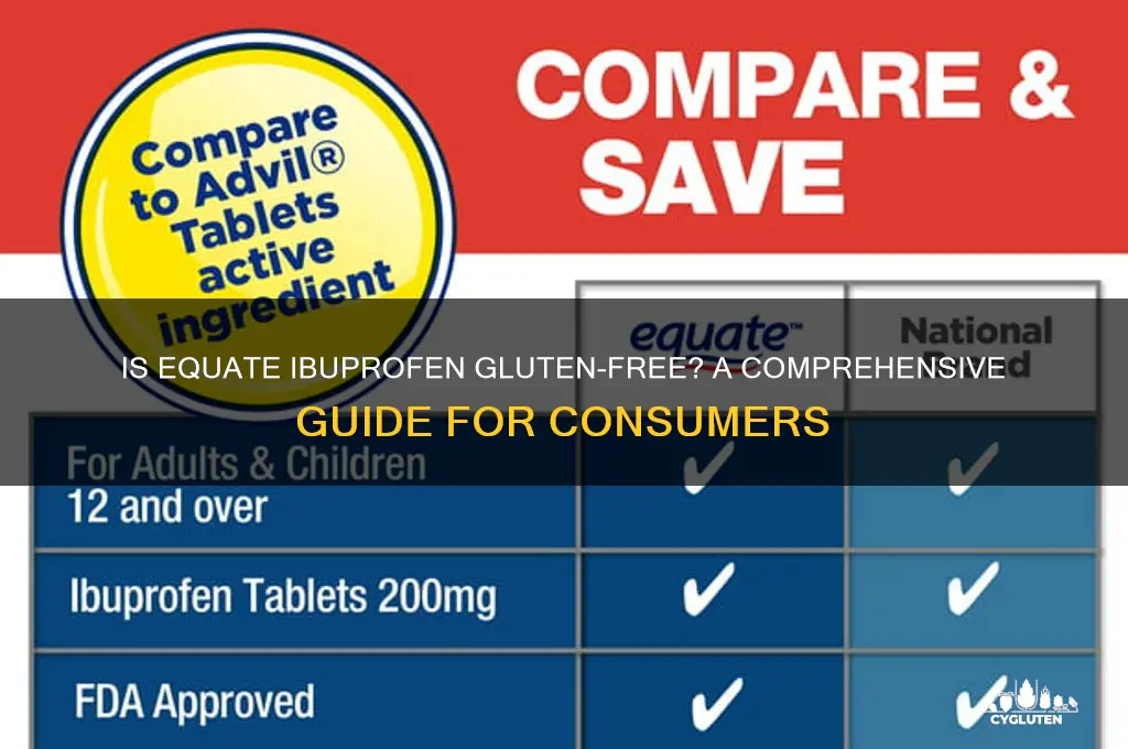 is equate ibuprofen gluten free