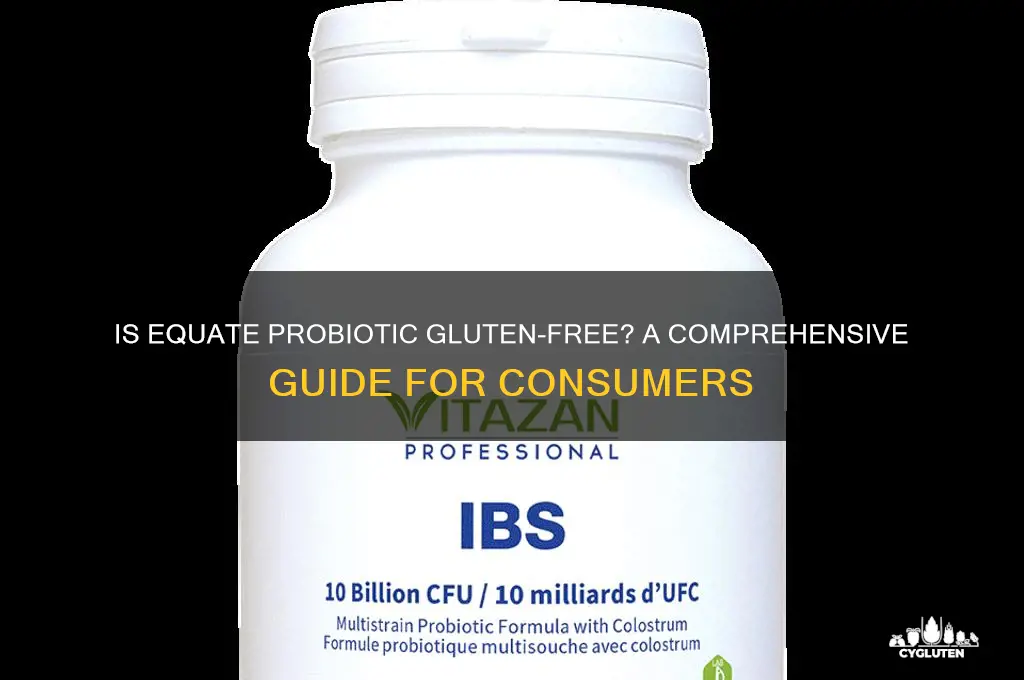 is equate probiotic gluten free