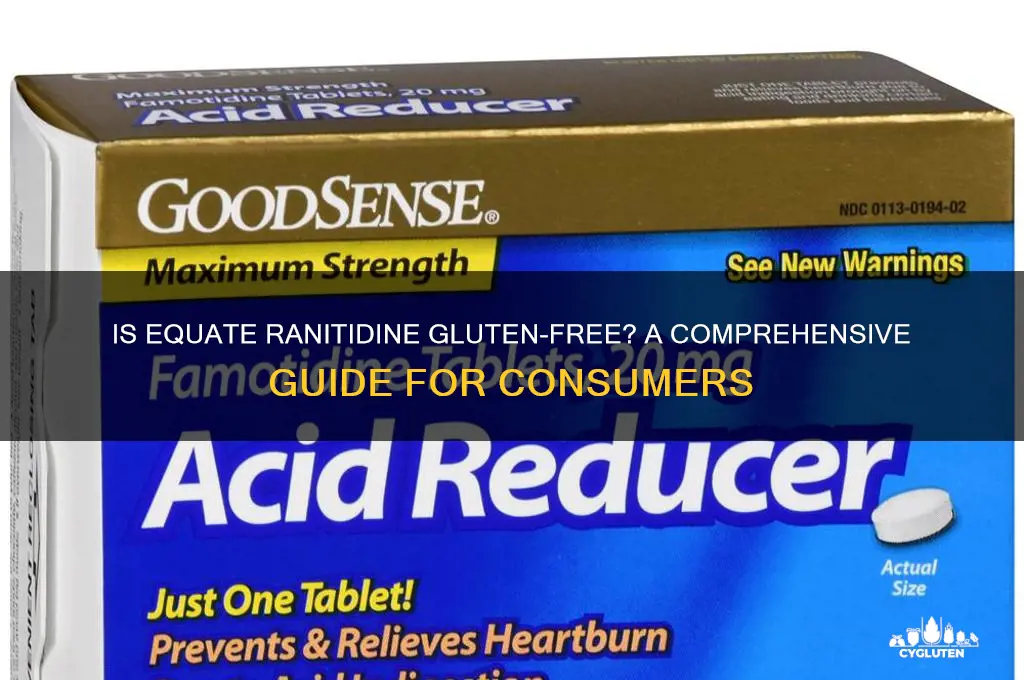 is equate ranitidine gluten free