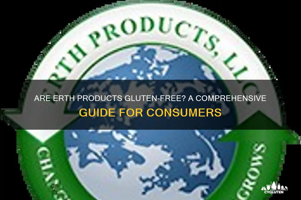 is erth products gluten free