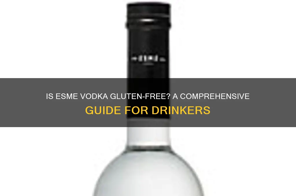is esme vodka gluten free