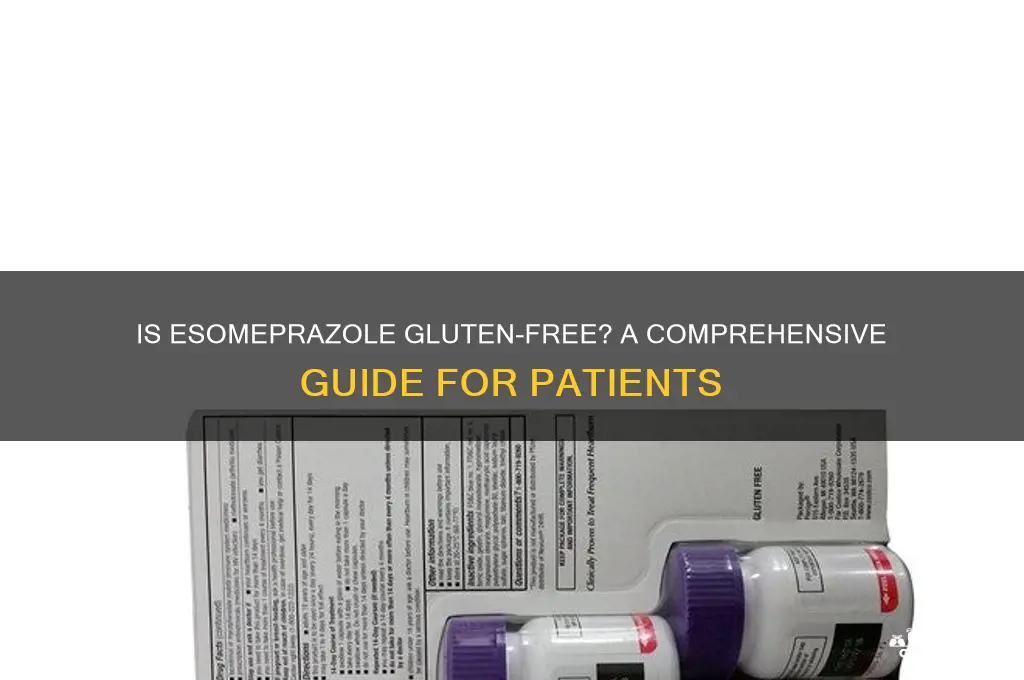 is esomeprazole gluten free